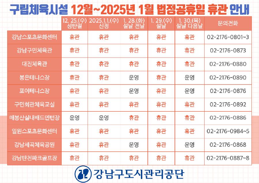 구립체육시설-12_1월-법정공휴일-휴관안내_20241220-001.png